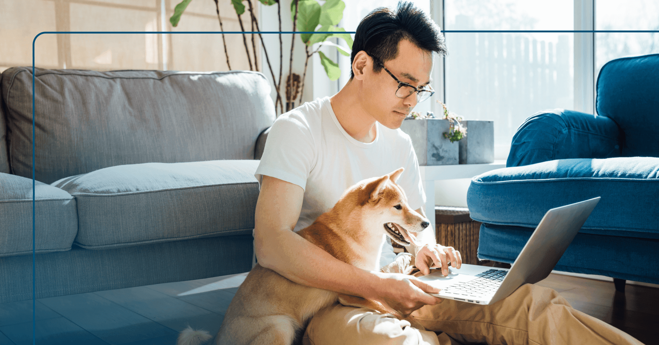 man searching treatment options for co-occurring anxiety and substance use disorder