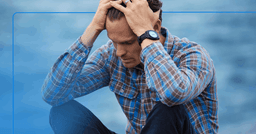 man experiencing critical thoughts due to the depression cycle