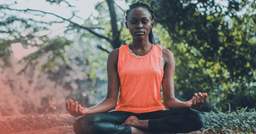 woman practicing mindfulness to manage challenging thoughts