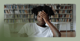 young man with ADHD feeling unusually exhausted after being social