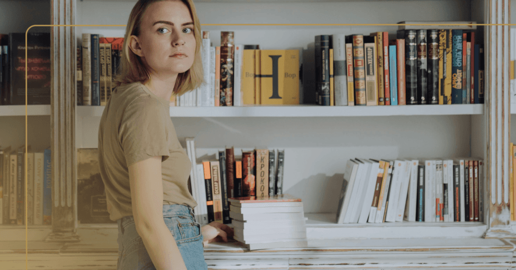 woman with PMDD and BPD trying to calm her mind