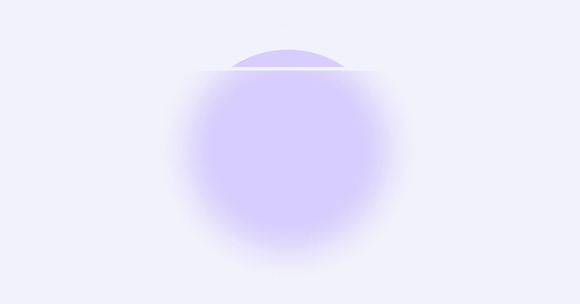 mostly blurred purple circle with sharply focused portion as a conceptual representation of signs of strong mental health