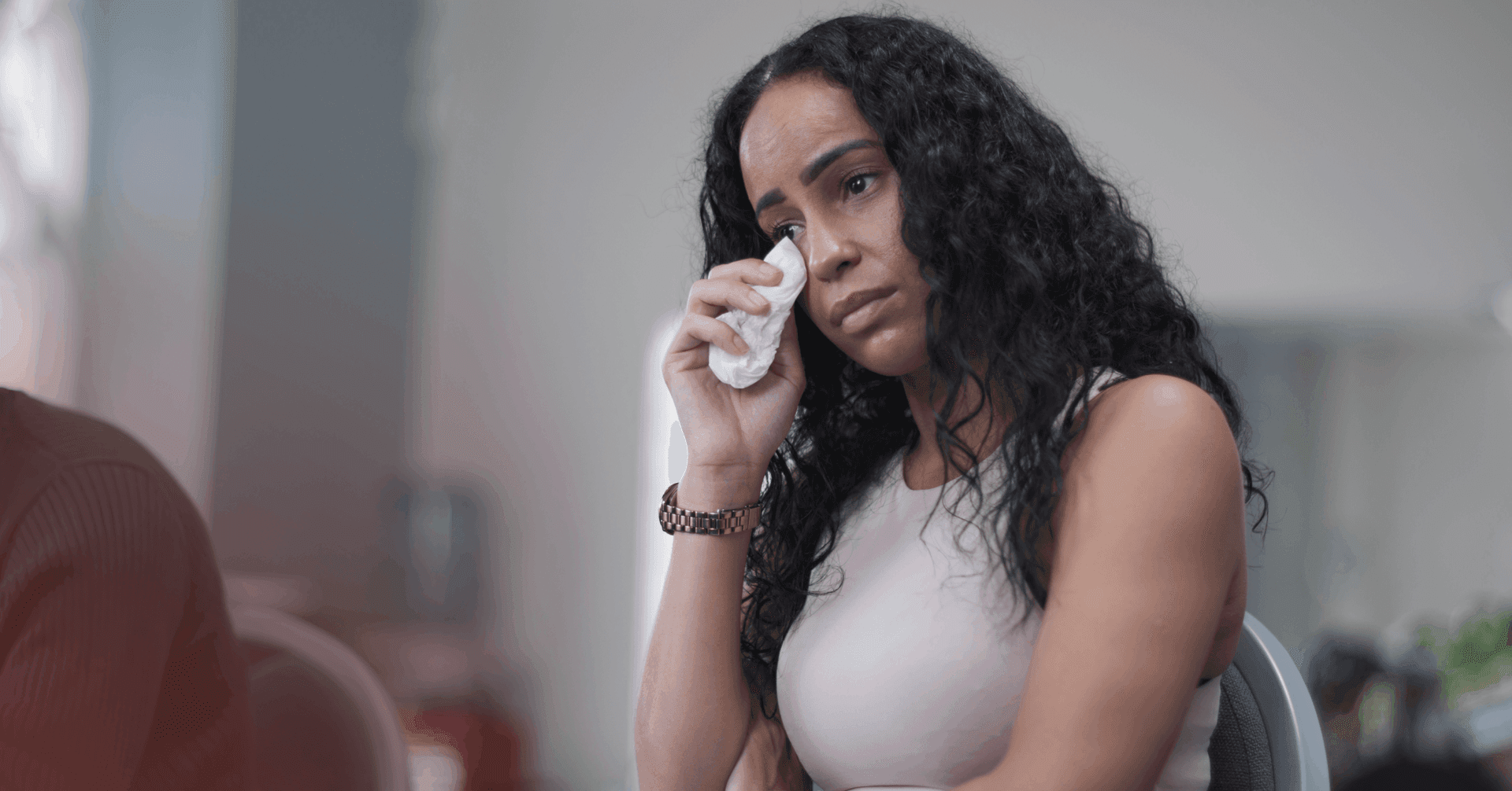 woman seeking help for crying from a trauma-informed therapist