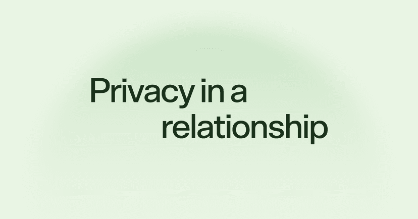 Privacy in a relationship